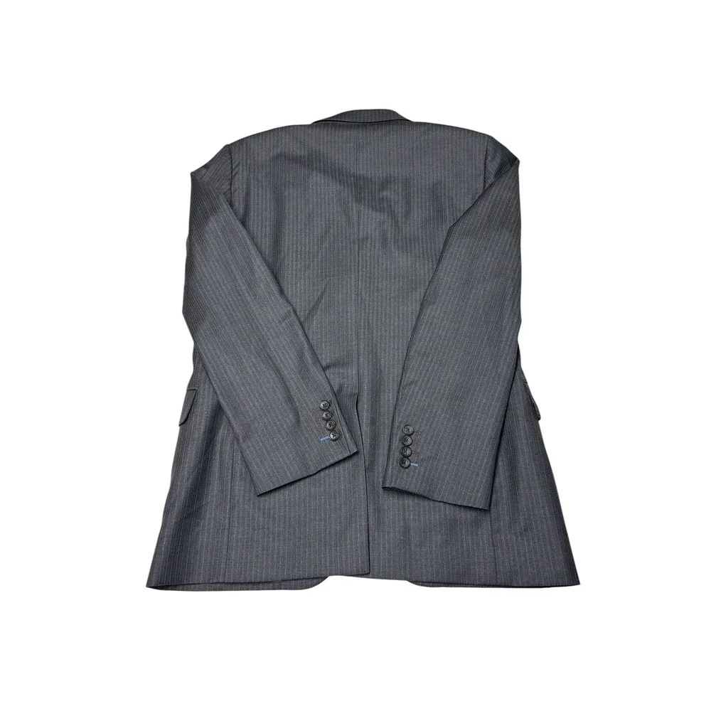 Brooks Brothers 1818 Fitzgerald Blazer 39R‎ Grey Pinstripe Wool Made Italy